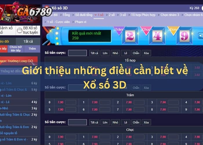 Giới thiệu về Xổ Số 3D tại GA6789